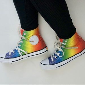 high top rainbow converse